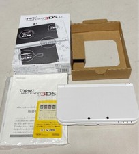 New Nintendo 3DS XL LL Pearl White Console Handheld Gaming System Japan Tested