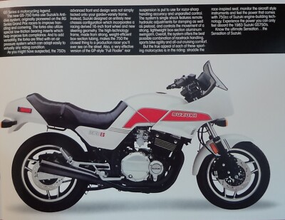 1983 Suzuki GS750E GS750ES 4-page brochure-Vintage P/N 99922-83321