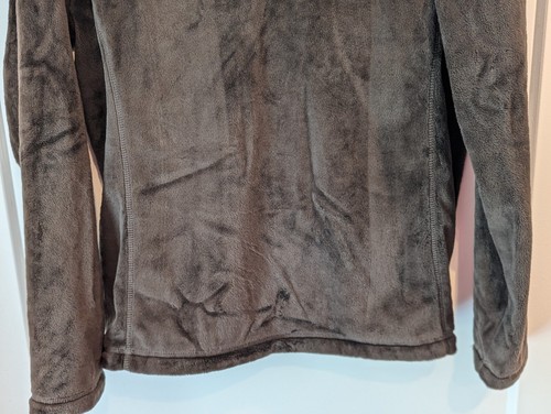 Lands End Girls Large 14-16 Brown Pullover 1/4 Zip Polar Fleece Jacket Casual - Picture 3 of 15
