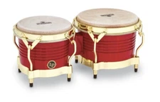 LP Matador Wood Bongo - Natural Red Wood /Gold Tone Hardware - M201-RW