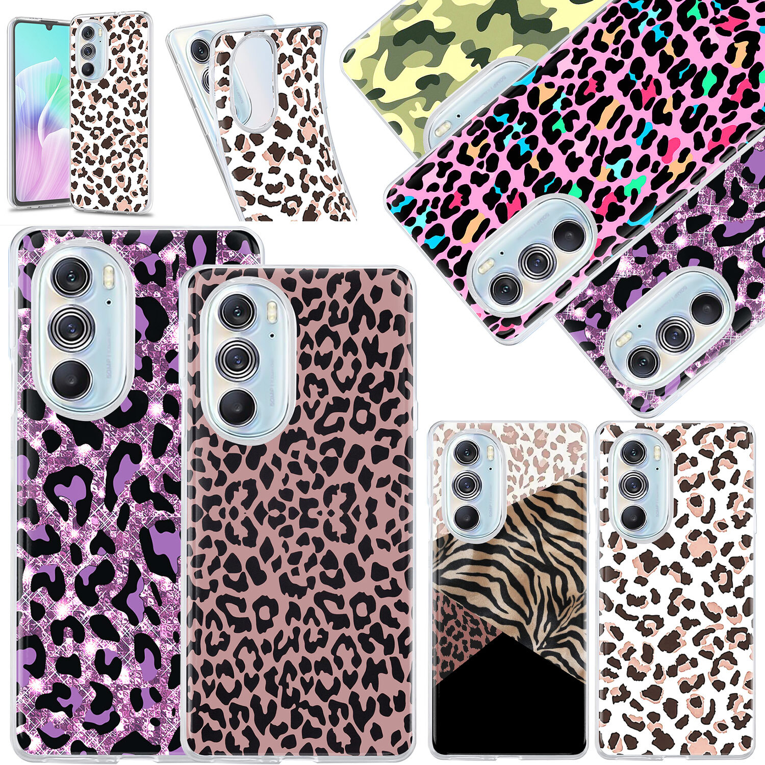 For Motorola Moto G84 G72 G41 G Play 2024 Print Phone Case Clear TPU Cover