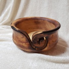 Handmade Wooden Yarn Bowl For Crochet And Knitting Organized Yarn Balls Rustic