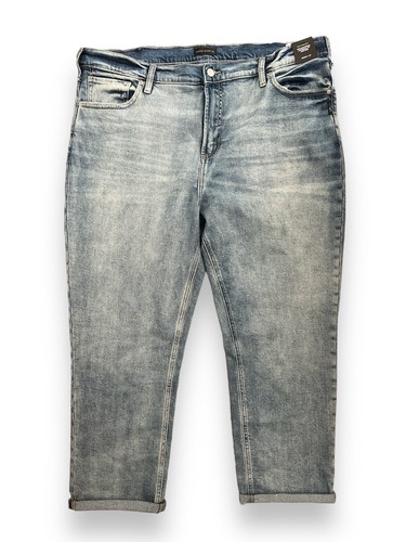 NEW Silver Jeans Co Plus Size 22 90's Boyfriend Universal Fit High Rise Jeans