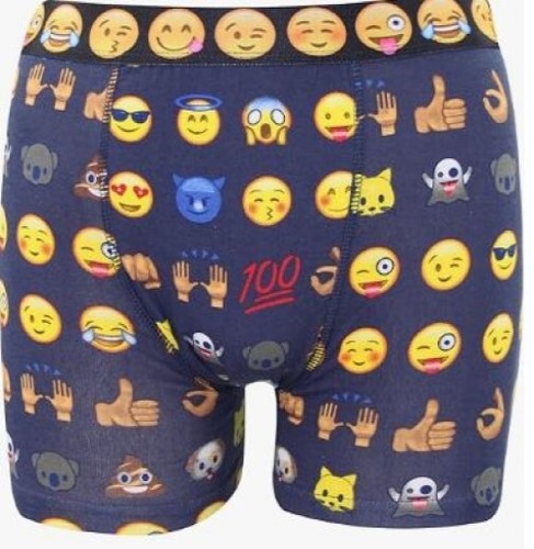 Mens Boxer Funny Emoji Faces Underwear Stretchable Boxer Shorts Trunks UK Size - Picture 6 of 8