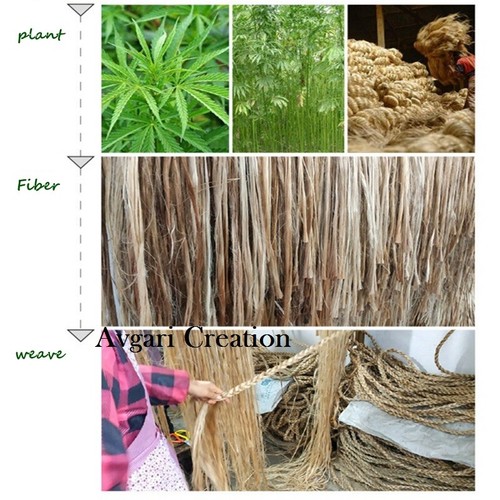 Jute Teppich Rund Wende 100% Natur Geflochten Wohndeko Rustikal Look Rug - Bild 10 von 11