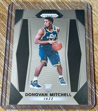 DONOVAN MITCHELL 17-18 Panini Prizm #117 RC ROOKIE ! UTAH JAZZ !