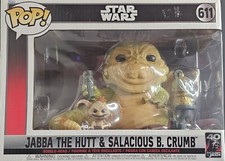 Funko Pop! Star Wars Jabba The Hutt & Salacious B. Crumb #611 40 aniversario nuevo en caja