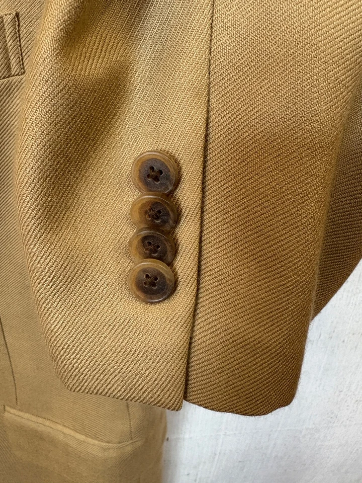 Кашемировое спортивное пальто блейзер Nordstrom Loro Piana мужская 40 R золотистое - Изображение 3 из 4