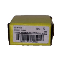 NIB-NOS - Cooper Bussman MIN10 Fuse 10 Amp 250V - Lot of 5