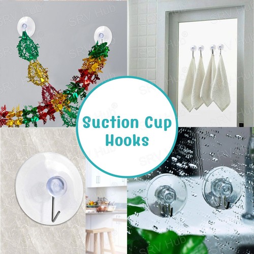 Christmas Ornament Hanging Hooks Easy Fix Bendable Metal Hooks Suction Cup Hooks - Picture 125 of 132
