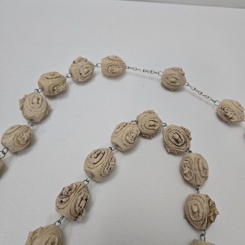 Vintage Rosary Mother Mary Oval Jesus Cross Beads LARGE 66” + Heavy - Picture 8 of 11