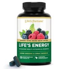 Life's Fortune Life's Energy Advanced Multivitamin Mineral, 120 Tab