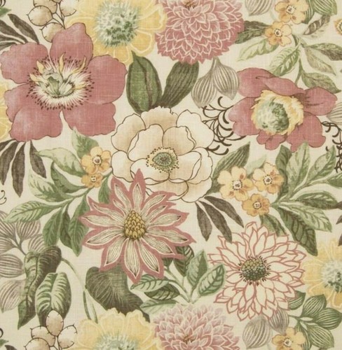 Mill Creek Raymond Waites JOONAS Floral HEATHER PURPLE Drapery Sewing Fabric BTY - Picture 1 of 5