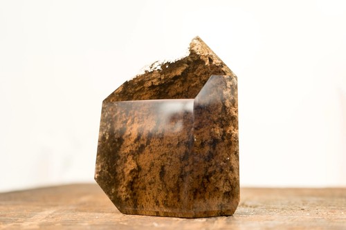 Quarzo affumicato bronzo naturale con quarzo da giardino lodolite paesaggistico - Foto 5 di 10