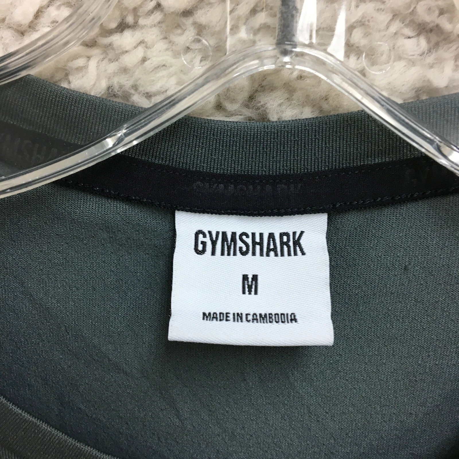 gymshark spellout logo long sleeve casual modern shirt