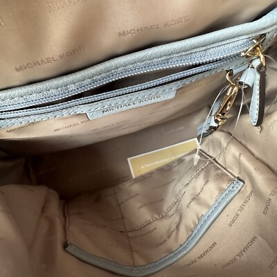 Michael Kors Women Light Blue Rhea Backpack Small New With  display picture 2