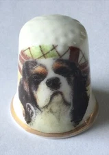 Dog Thimble Vintage Souvenir Collectible