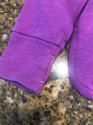 Champion Little Girls Purple/Pink Hooded Sweatshirt Size XS 4/5 - Picture 6 of 6