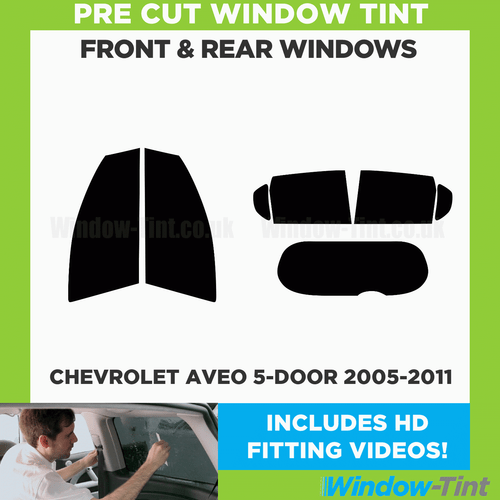 For Chevrolet Aveo 5-door Hatchback 2005-11 Full Pre Cut Window Tint Kit Film - Picture 2 of 10