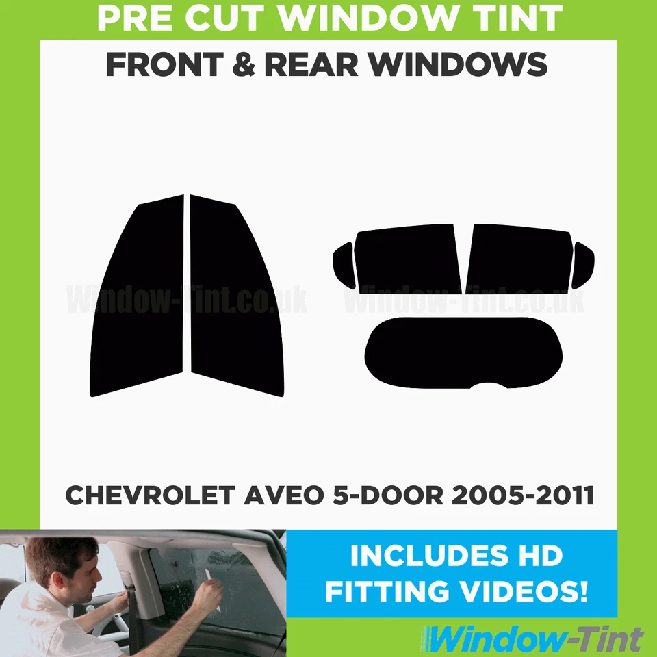 Kit completo de película de tinte de ventana precortada para Chevrolet Aveo 5 puertas hatchback 2005-11 Foto 2 de 4