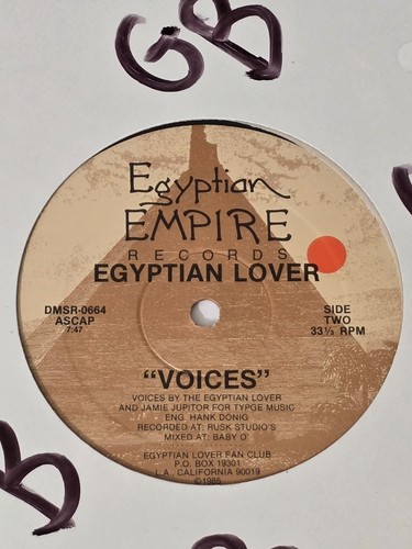 THE EGYPTIAN LOVER SEALED GIRLS 12" VOICES 1985 ELECTRO RECORDS HIPHOP RAP DJ lp - Imagen 7 de 7