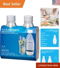 Reusable 0.5L Slim Carbonating Bottles Twin Pack for Sparkling Water Makers