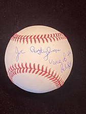 Joe Castiglione Signed Rawlings OML Baseball GTP  Inscribed Auto Frick HOF 24