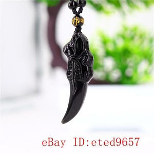 Obsidian Wolf Tooth Necklace 2025
