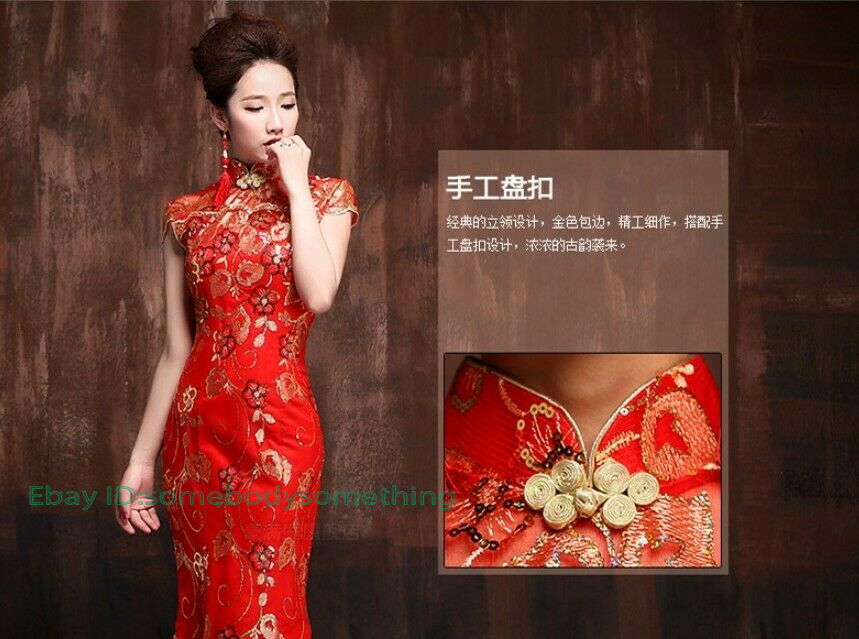 ZHUNASHOW High Split Lace Satin Mermaid Chinese Style Qipao Long Cheongsam Women's Prom Evening Party Gown Chi-pao Black
