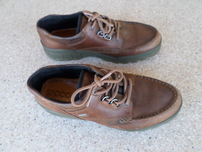 ECCO Track GTX Low Brown Leather Lace Up Casual Shoes. Men's 10-10.5 (eur 44)