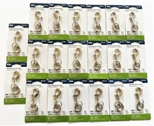100 BLUE HAWK 3-3/4 X 5/8 SWIVEL DOG BOLT SNAP NICKEL PLATED KEYCHAIN RING HOOK 