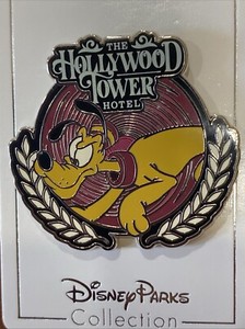 Disney Pin Hollywood Tower Hotel Pluto Hollywood Studios Ride icon
