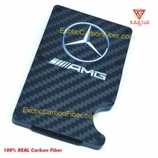 AMG Mercedes REAL Carbon Fiber Credit Card Money Clip   *NEW ITEM*