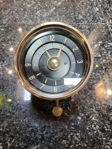 VDO Kienzle Dash Clock Wind Up 1955 Works 105mm - Picture 22 of 22