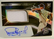 LUIS PATINO RC /199 AUTO RELIC RPA SPECTRA BASEBALL PANINI 2021