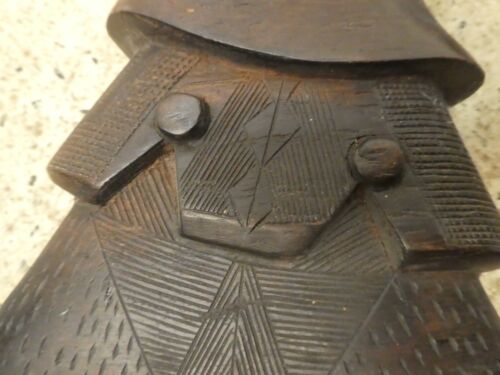 FIJIAN PACIFIC ISLAND OCEANIC CARVED SOUVENIR WAR CLUB GUGU FINE DETAIL CARVING - Picture 3 of 22
