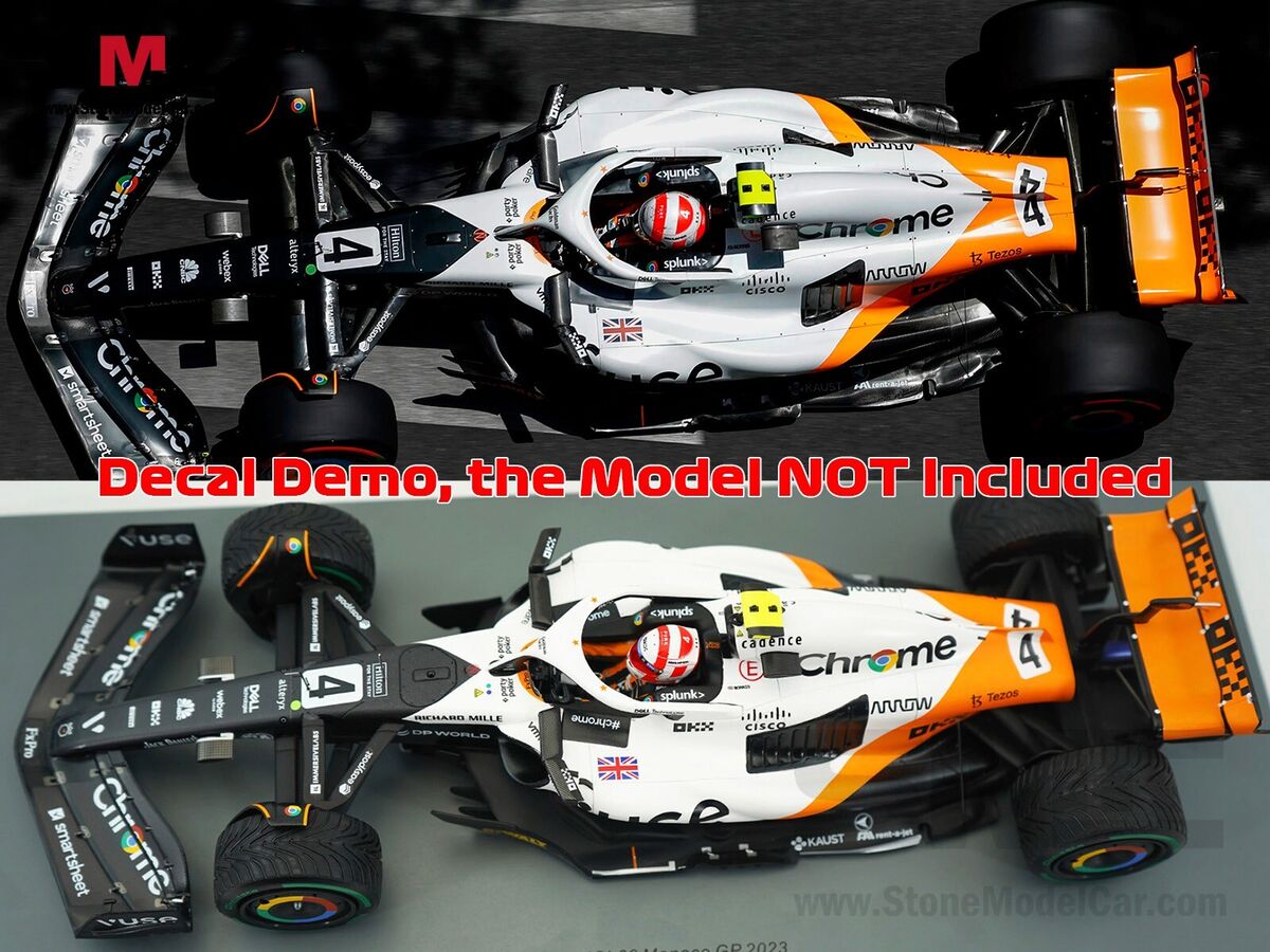 Decal for 1:18 Spark Triple Crown Special Livery Mclaren F1 Decal for 1:18 Spark Triple Crown Special Livery Mclaren F1