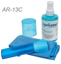 Manhattan, LCD Cleaning Kit with Alcohol Free Spray, Brush and Microfiber Brush