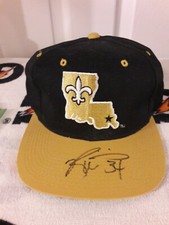 VINTAGE RICKY WILLIAMS SIGNED NEW ORLEANS SAINTS SNAPBACK HAT CAP PSA DNA