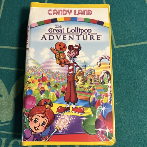 Candy Land THE GREAT LOLLIPOP ADVENTURE (VHS 2005) HASBRO Clamshell