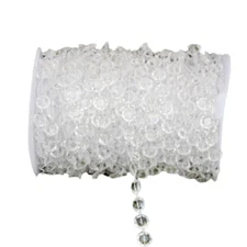 Crystal Bead String Creative Crystal Strands for Chandeliers 32.8ft 10M Crystal 
