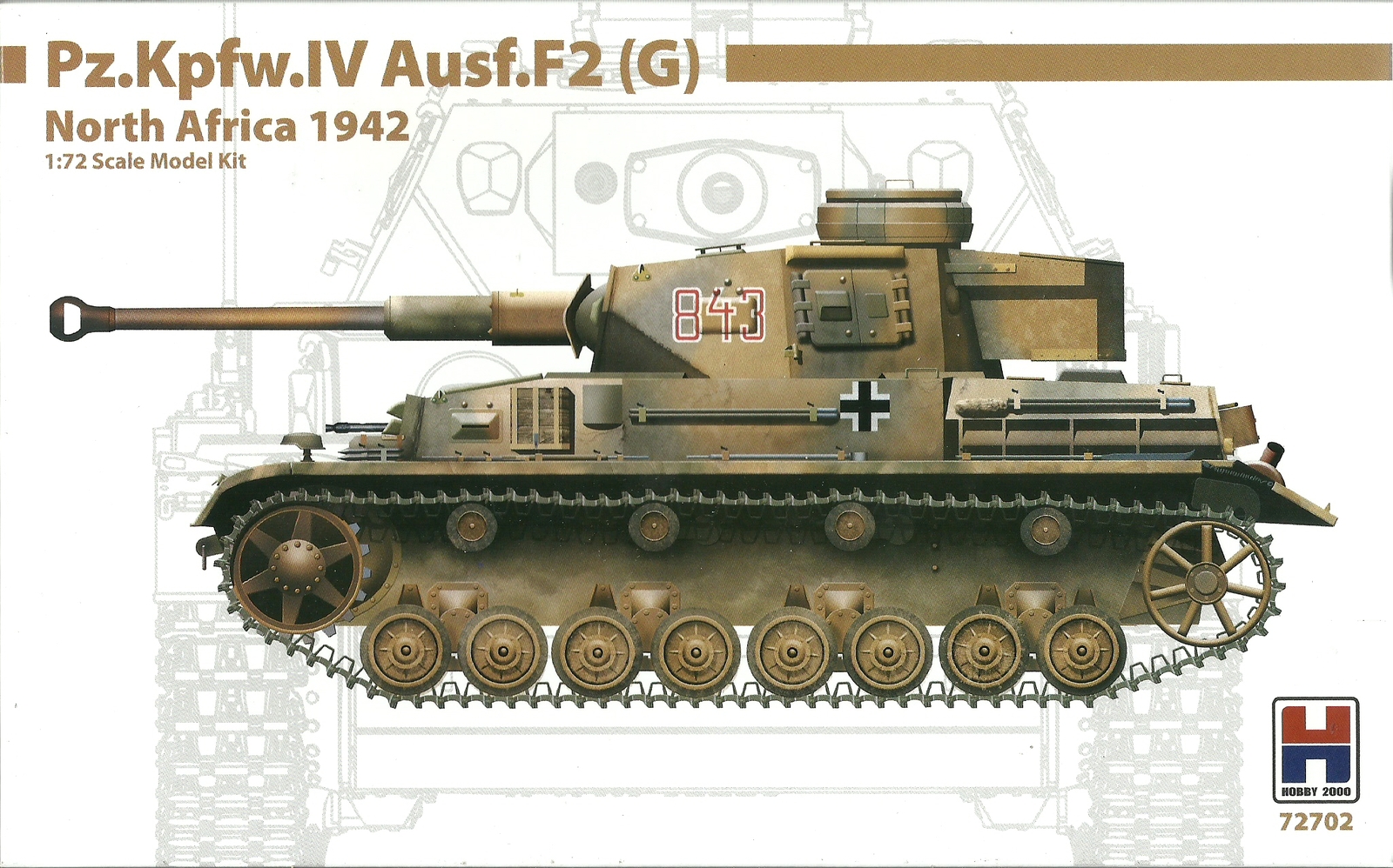 Hobby 2000 1/72 (20mm) Pz Kpfw IV Ausf F2 (G) - North Africa 1942