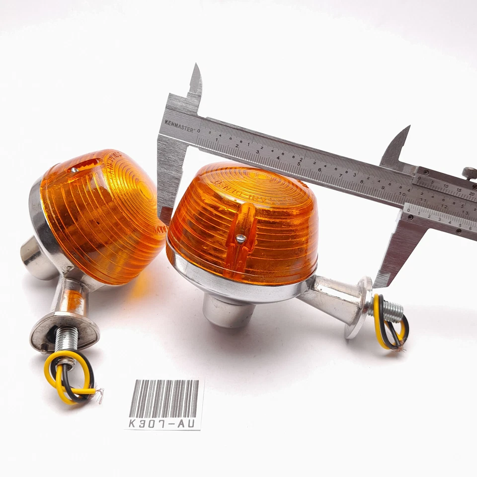 Señal de giro guiño Kawasaki 100 G7 KH100 KH90 G7S G7T 2 piezas NOS #1 Foto 4 de 4