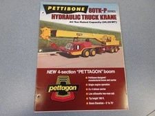 Rare Pettibone 80 TK-P Hydraulic Truck Krane Sales Brochure