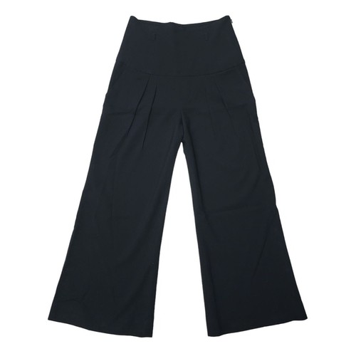 BLACK HALO Wide Leg Pants Medium High Waist Solid