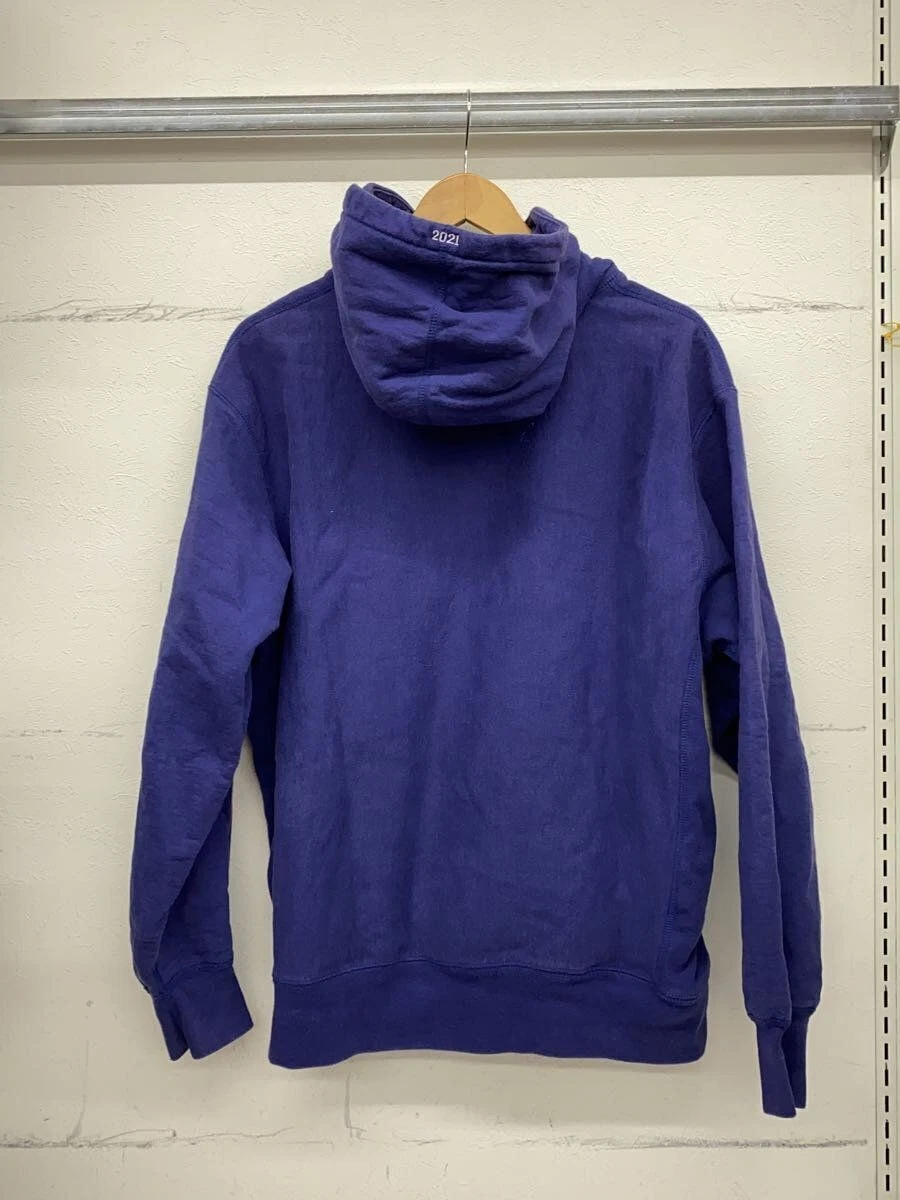Felpa con cappuccio Supreme L velluto a coste viola 21aw scatola logo usata