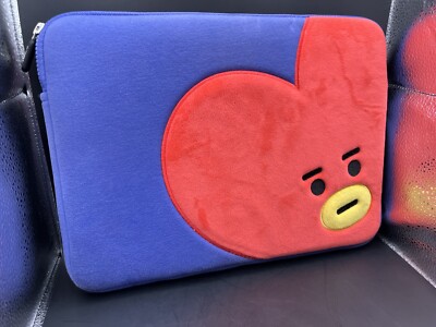 BT21 Tata Laptop Bag Sleeve Pouch Line Friends Purple 10 x14  Tablet Authentic