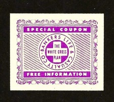 Bankers Life Casualty Co. Coupon with White Cross Poster Stamp
