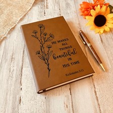 Custom Prayer Journal, Bible Study Journal, Daily Prayer Bible Journal Women Men