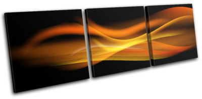 Smoke Colourful Vector  Abstract TREBLE CANVAS WALL ART Picture Print